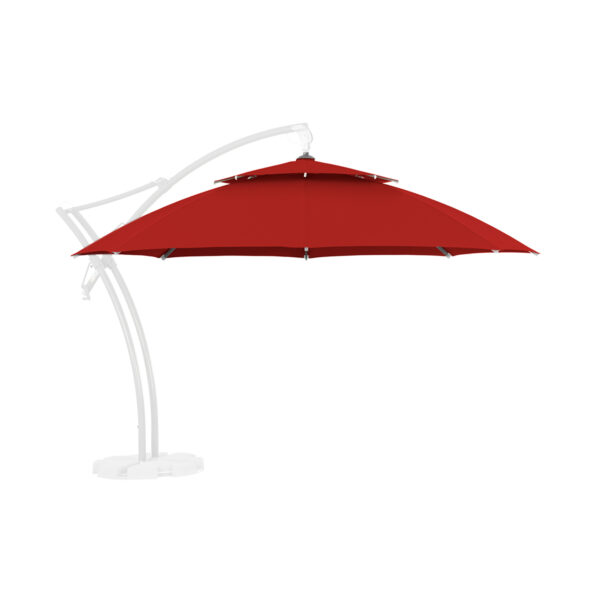 Poszycie parasola Ibiza 3,5 m Poliester Czerwony
