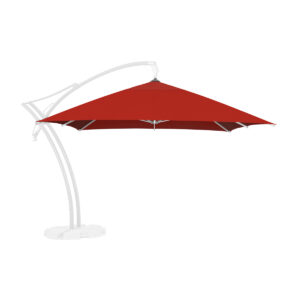 Poszycie parasola Ibiza Quattro 3,5 m Poliester Czerwony