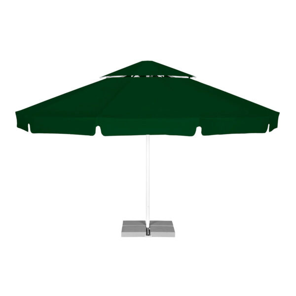 Parasol ogrodowy Vesuvio 5,5 m z podstawą Poliester Zielony