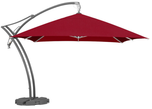 Parasol ogrodowy Ibiza Quattro 3,5 m Akryl Czerwony