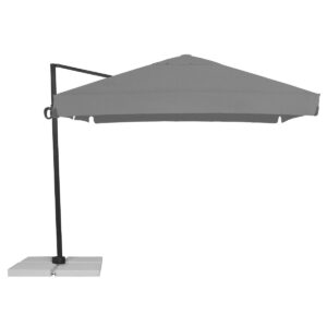 Parasol ogrodowy Rio 3 m z podstawą Akryl Szary