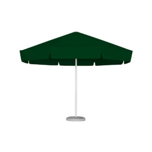 Parasol ogrodowy Rodos 3,5 m z podstawą Poliester Zielony