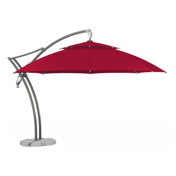 Parasol ogrodowy Ibiza 3,5 m Akryl Czerwony