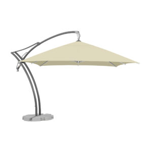 Parasol ogrodowy Ibiza Quattro 3,5 m Poliester Naturalny