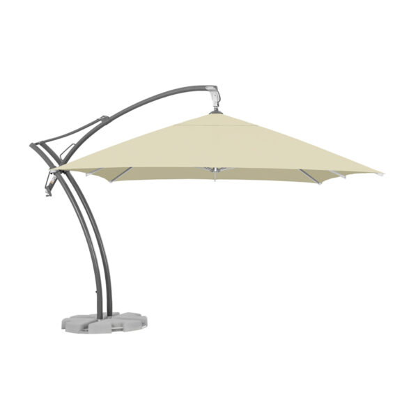 Parasol ogrodowy Ibiza Quattro 3,5 m Poliester Naturalny
