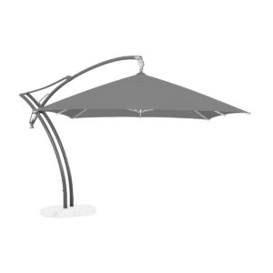 Parasol ogrodowy Ibiza Quattro 3,5 m Poliester Szary
