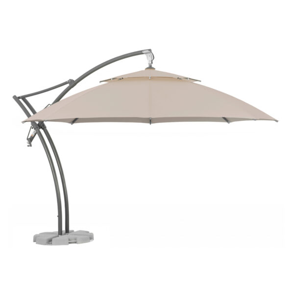 Parasol ogrodowy Ibiza 4,2 m Poliester Naturalny