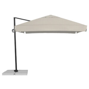 Parasol ogrodowy Rio Plus 3 m Akryl Jasny beżowy