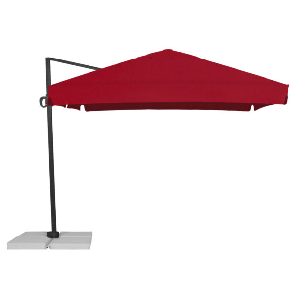Parasol ogrodowy Rio Plus 3 m Akryl Czerwony
