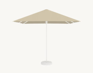 Parasol ogrodowy Barbados 3 m² w kolorze naturalnym – poszycie poliestrowe
