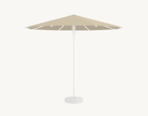 Parasol ogrodowy Rodos 3 m w kolorze naturalnym – poszycie poliestrowe